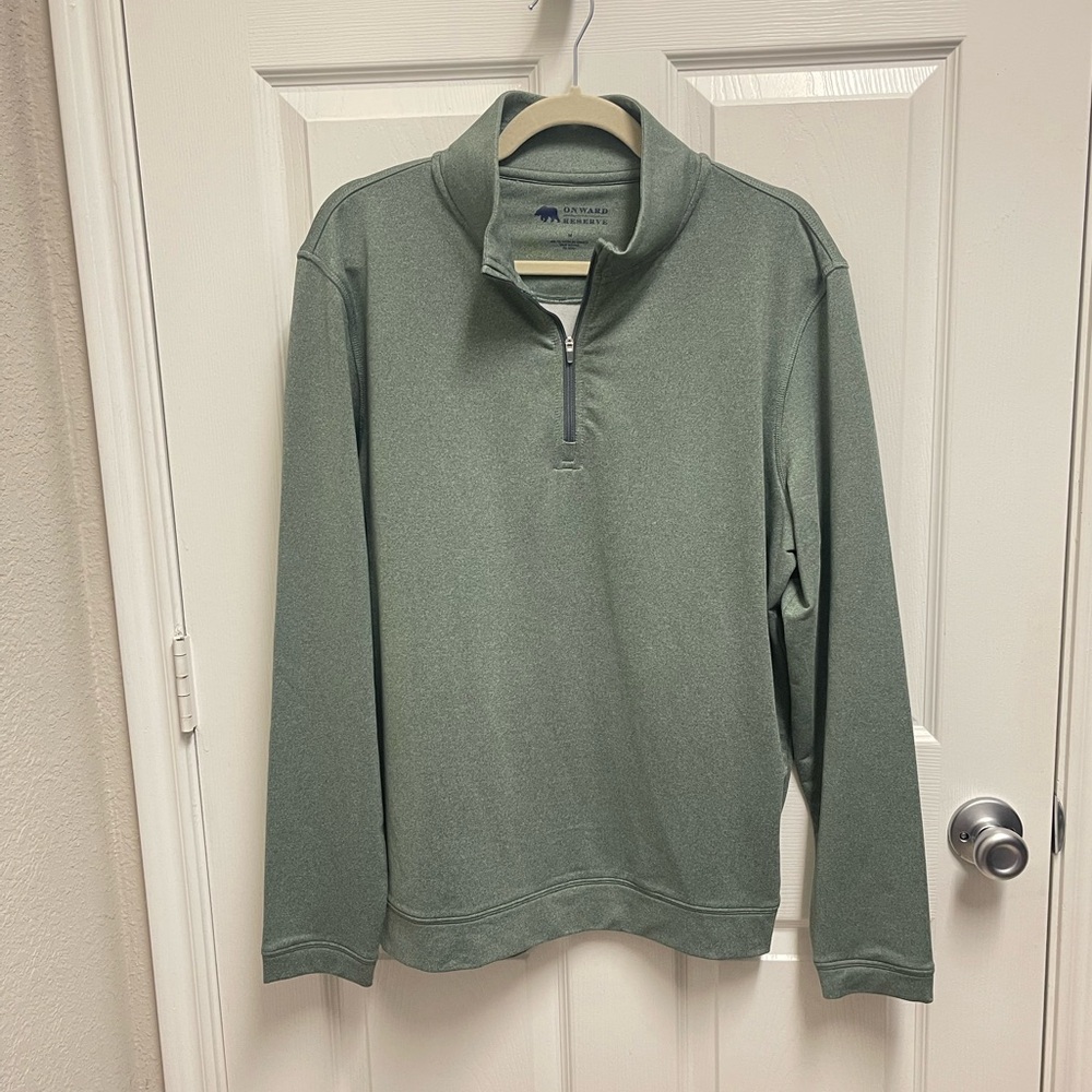 Onward Reserve Green Quarter Zip Pullover